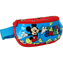 Safta Mickey Mouse Clubhouse Happy Smiles Τσαντάκι Μέσης Κόκκινο 812214911