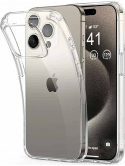 Θήκη Σιλικόνης για iPhone 15 Pro Max Διάφανο