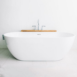 Μπανιέρα ελεύθερης τοποθέτησης Sirene Cusco 155x75cm Λευκό Ματ