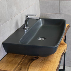 Naxos Black Matt 77x39 - Επιτραπέζιος νιπτήρας