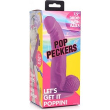Xr Brands Realistic Dildo Ρεαλιστικός Δονητής Με Όρχεις Purple