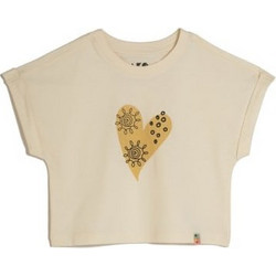 Abo Παιδικό Crop Top Κοντομάνικο Εκρού 23-3256215-01