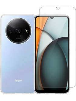 Redshield Xiaomi Redmi A3 TPU & Glass Transparent Σετ - Θήκη Κινητου & Προστατευτικό Οθόνης