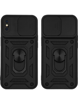 Sonique Ring Armor CamPro Θήκη iPhone X / XS Black