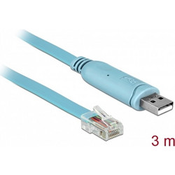 DeLOCK USB-A σε RJ45 Καλώδιο 3m Blue 63289
