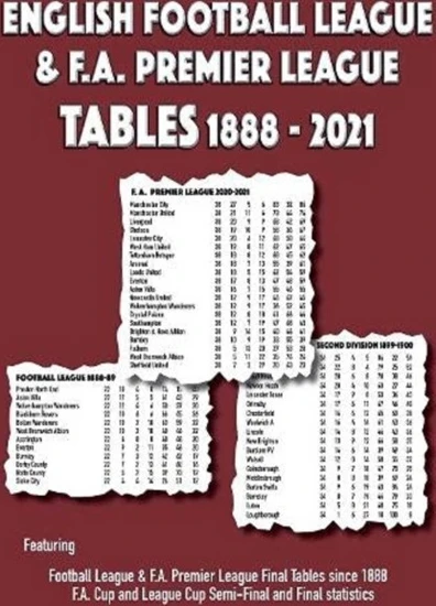 English Football League & F.A. Premier League Tables 1888-2021 ...