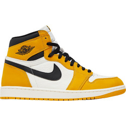 Jordan Air 1 Ανδρικά Sneakers Μποτάκια Λευκά Πορτοκαλί DZ5485-701