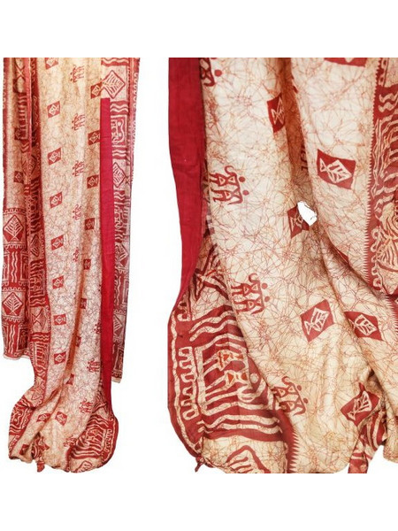 Ύφασμα vintage από σάρι (15) 5x1μ. - μεταξωτό