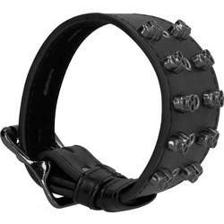 Ouch! Skulls & Bones Spikes Χειροπέδες Μαύρες
