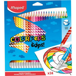 Maped Color'Peps Oops Erasable Ξυλομπογιές Σετ 24τμχ