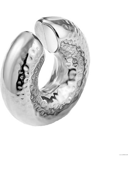 Jt Εντυπωσιακό chunky ear cuff σκουλαρίκι σφυρίλατο ατσάλι