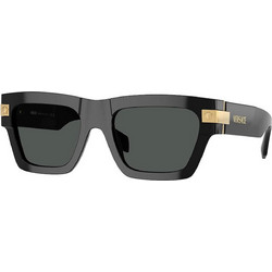 Versace VE4464 GB187 Γυναικεία Γυαλιά Ηλίου Πεταλούδα Κοκάλινα Μαύρα με Μαύρο Polarized Φακό
