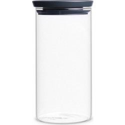 Brabantia Δοχείο Κουζίνας Γυάλινο 1,1 Lt I Dark Grey