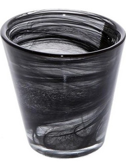 Espiel Σετ Ποτήρια Νερού Γυάλινα Alabaster Μαύρα 120ml 6τμχ HOR1033K6