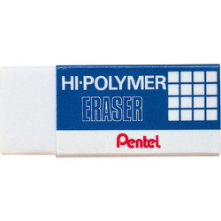 Pentel Γόμα λευκή πλαστική μεγάλη ZEH05