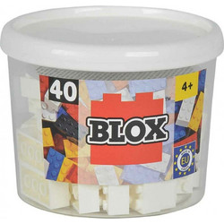 Simba Blox 40Τεμ Λευκά 8 Pin Bricks In Box (104118890)