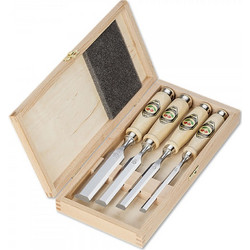 Kirschen Firmer Chisel Set 4pcs 1141 HK in wooden Box 1141000