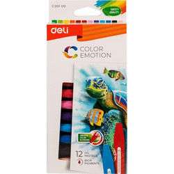 DELI ΛΑΔΟΠΑΣΤΕΛ 12 ΧΡΩΜΑΤΑ COLOR EMOTION 20τεμάχια