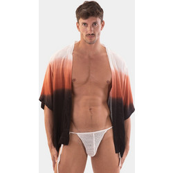Barcode Berlin Kimono Foke - White-Brown-Black