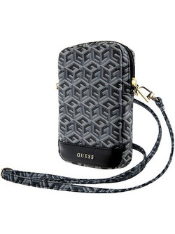 Guess Τσάντα GUWBZPGCSPGK μαύρο/black Zip GCube Bottom Stripe