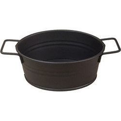 Ψωμιέρα Μεταλλική Μαύρη με Λαβές 23x14x7cm TEM120 Espiel
