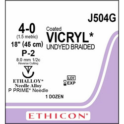 Ethicon Ράμμα Vicryl 4.0 W9443 16mm Kόπτουσα