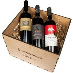 Gift Box Καλάθι δώρου με κόκκινα κρασιά