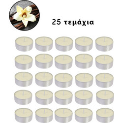 Σετ Αρωματικά Ρεσώ σε Μπεζ Χρώμα με Άρωμα Βανίλια (Έως 4 ώρες Καύσης) 25τμχ