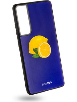 EGOBOO backcover for Samsung S21 Ultra, Royal Lemons