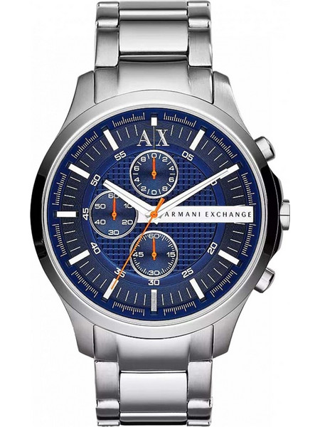 Armani Exchange Hampton Ανδρικό Ρολόι Χρονογράφος με Ασημί Μεταλλικό Μπρασελέ AX2155