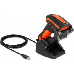 Delock BarcodeScanner Handgert 120 ScansSek decodiert USB20 RF(24 GHz) Bluetooth 41 (90556)