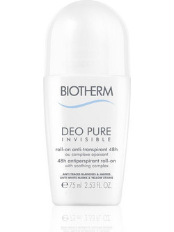 Biotherm Pure Invisible Αποσμητικό Roll On 48h 75ml