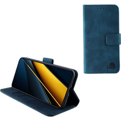LIME ESSENTIAL ΘΗΚΗ XIAOMI POCO X6 PRO 5G 6.67in MAGNET BOOK STAND CLIP DARK BLUE