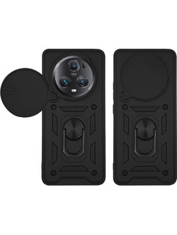 Sonique Ring Armor CamPro Θήκη (Honor Magic5 Pro 5G) Μαύρο