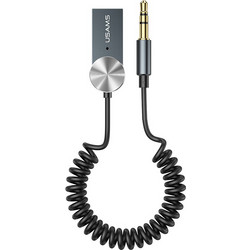 USAMS Bluetooth car audio receiver US-SJ464, μεταλλικό, γκρι