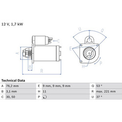 Bosch Μίζα - 0 986 025 190