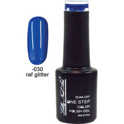 Lilly Nail Art One Step Raf Glitter Ημιμόνιμο Βερνίκι Νυχιών 5ml