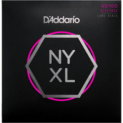 D'Addario NYXL Σετ 4 Χορδές Ηλεκτρικού Μπάσου Nickel Plated Steel 45-100" Normal Tension