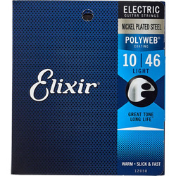 Elixir Strings 12050 Σετ 6 Χορδές Ηλεκτρικής Κιθάρας Nickel Plated Steel 10-46" Light Tension