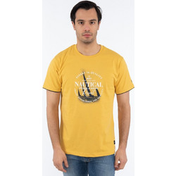ORIGIN T-Shirt Λαιμόκοψη Με Στάμπα Plus Size 222704Β ΜΟΥΣΤΑΡΔΙ ΜΟΥΣΤΑΡΔΙ
