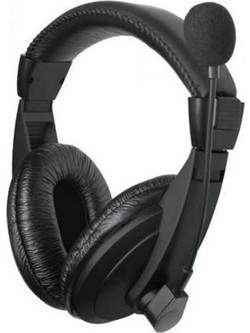 Well S01BK-WL Over Ear Ακουστικά Υπολογιστή με Μικρόφωνο & 3.5mm Jack
