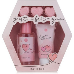 Accentra Just For You Shower Gel 100ml + Body Lotion 60ml + Bath Fizzers 3x10gr