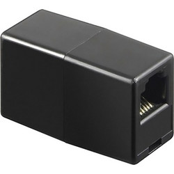 POWERTECH σύνδεσμος (μούφα) RJ45 UTP CAB-N181, 8p8c, μαύρος, 5τμχ CAB-N181