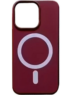 Magsafe Back Cover / Μαγνητική Θήκη HQ Για Iphone 15 Pro - Χρώμα : Μπορντό