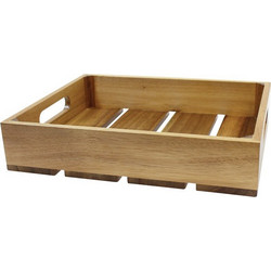 Κουτί Μπουφέ ξύλινο ακακίας με λαβές GN1 2x7cm βάθος TableCraft c484521