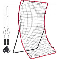 VEVOR Δίχτυ Επιστροφής Μπέιζμπολ & Σόφτμπολ 4x5.5 ft PitchBack Πολλαπλών Γωνιών BQHDWHXWJDKDFWHYHV0