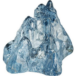 Kosta Boda The Rock Votive - Κηροπήγιο Blue 9x12x14cm