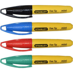 Ανεξίτηλος Μαρκαδόρος Μίνι με Λεπτή Μύτη Stanley 1-47-324 Μαύρος (Τιμή τεμαχίου)