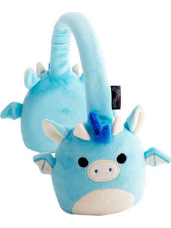 Lazerbuilt Squishmallows Plush Tatiana Ασύρματα Bluetooth Παιδικά Ακουστικά Over Ear Γαλάζια