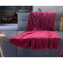 ΚΟΥΒΕΡΤΑ CORAL FLEECE ΚΟΤΛΕ ΜΠΟΡΝΤΩ 200X220 LINEAHOME